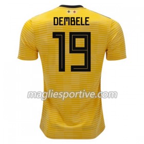 Completo Calcio Belgio Dembele 19 Divisa Trasferta Mondiali 2018